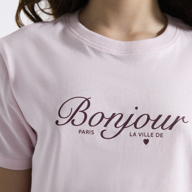 Printed tee "Dusty star" Light Pink